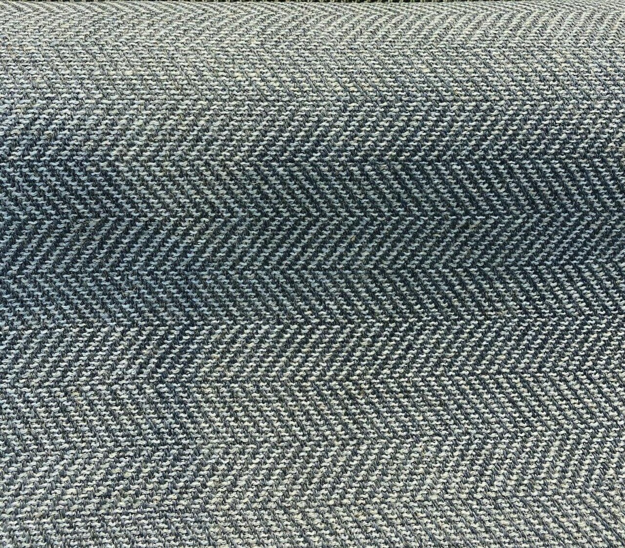 1 Yard Flannel Gray Herringbone Chenille Upholstery Fabric 56 Inches Wide
